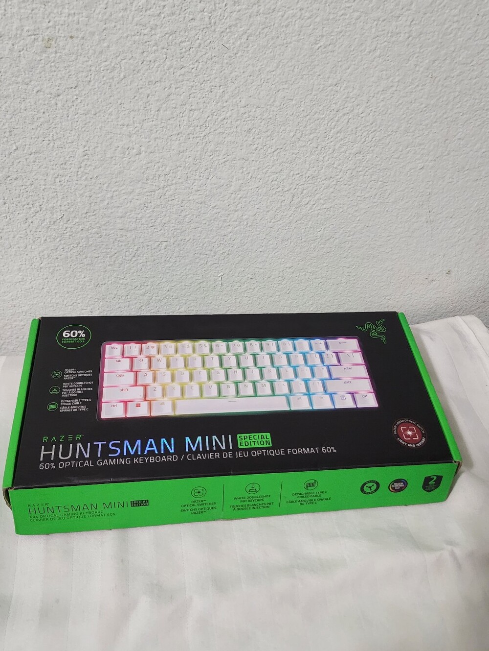 Razer Huntsman Mini Special Edition RGB Keyboard - White Keycaps
